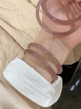 速发玻璃6mm细款十里桃花三生三世叮当镯手镯生古风手链赠礼盒