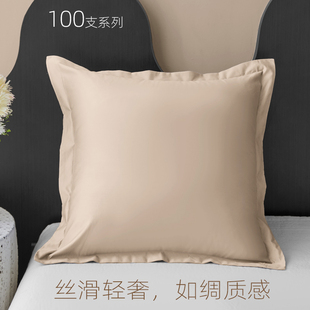 纯棉床上大靠垫套40x45x50x6080抱枕套不含芯65x65卧室床头靠背套
