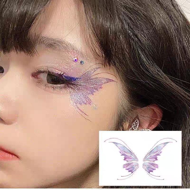 桃花纹身贴小清新手臂少女防水持久仿真花钿贴花朵纹身贴哪吒贴纸