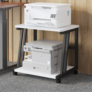 落地带轮可移动多层打印机置物架办公桌边收纳整理电脑主机箱托架
