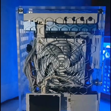 cnc定制6mm亚克力机箱  itx/17x19 1u电源 直插短显卡