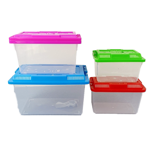 塑料宠物盒饲养盒大中小号手提塑料鱼缸金鱼缸乌龟缸养龟缸小鱼缸