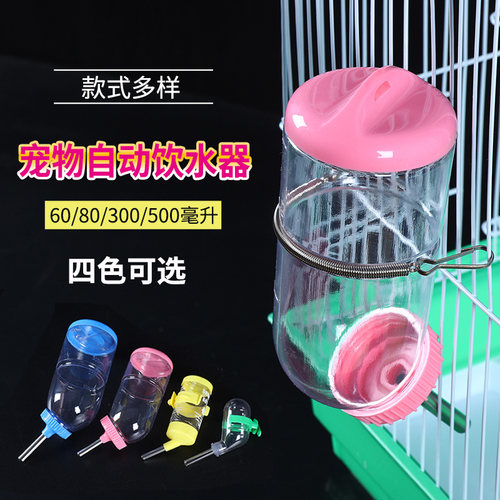 兔子龙猫豚鼠防漏兔兔水壶双滚珠