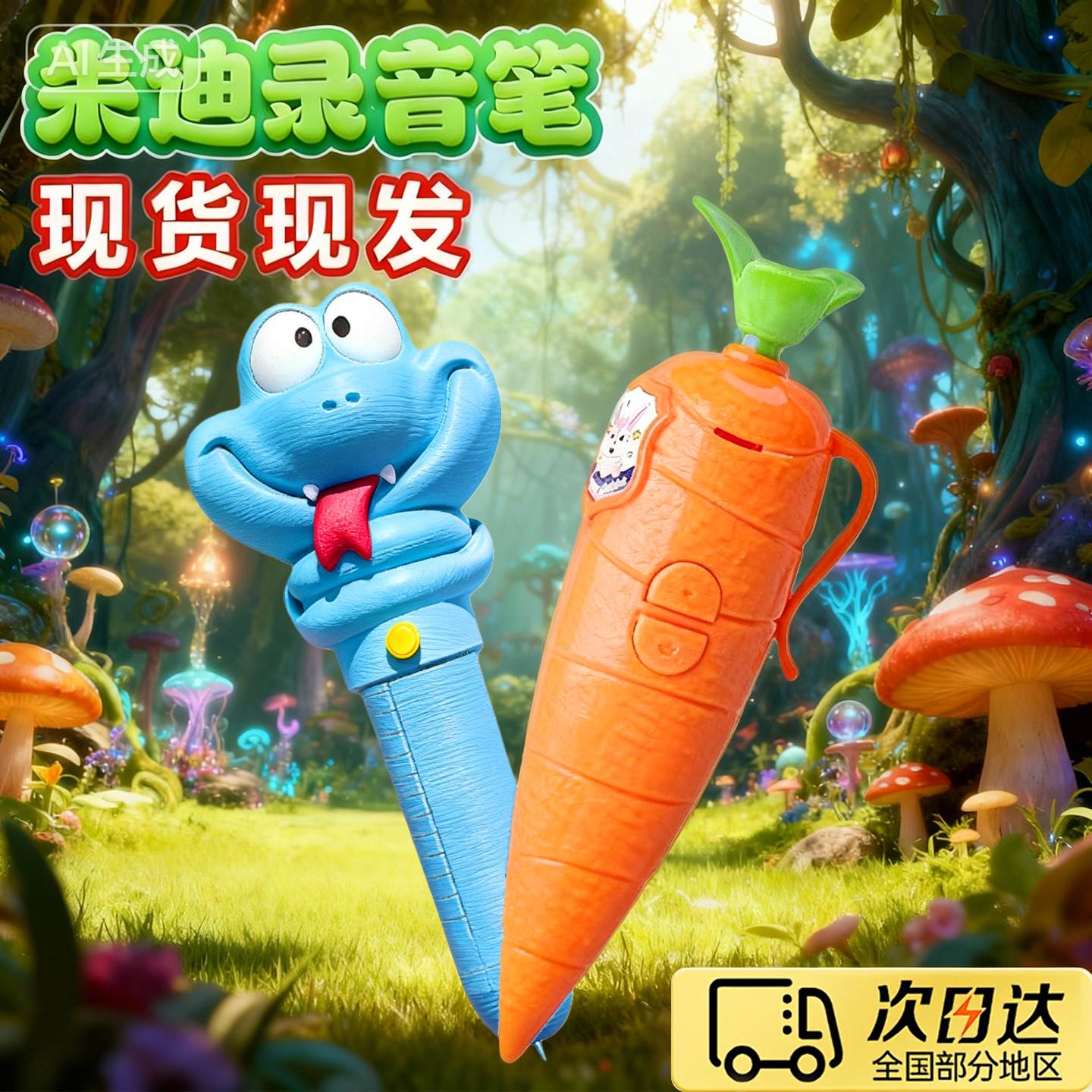 新款3d打印盖瑞蛇解毒笔一条蛇血清笔疯狂动物城周边解压玩具男孩