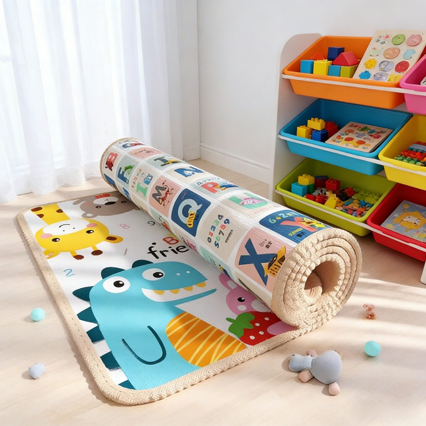 宝宝爬行垫加厚婴儿家用爬爬垫折叠拼接防水环保无味儿童泡沫地垫