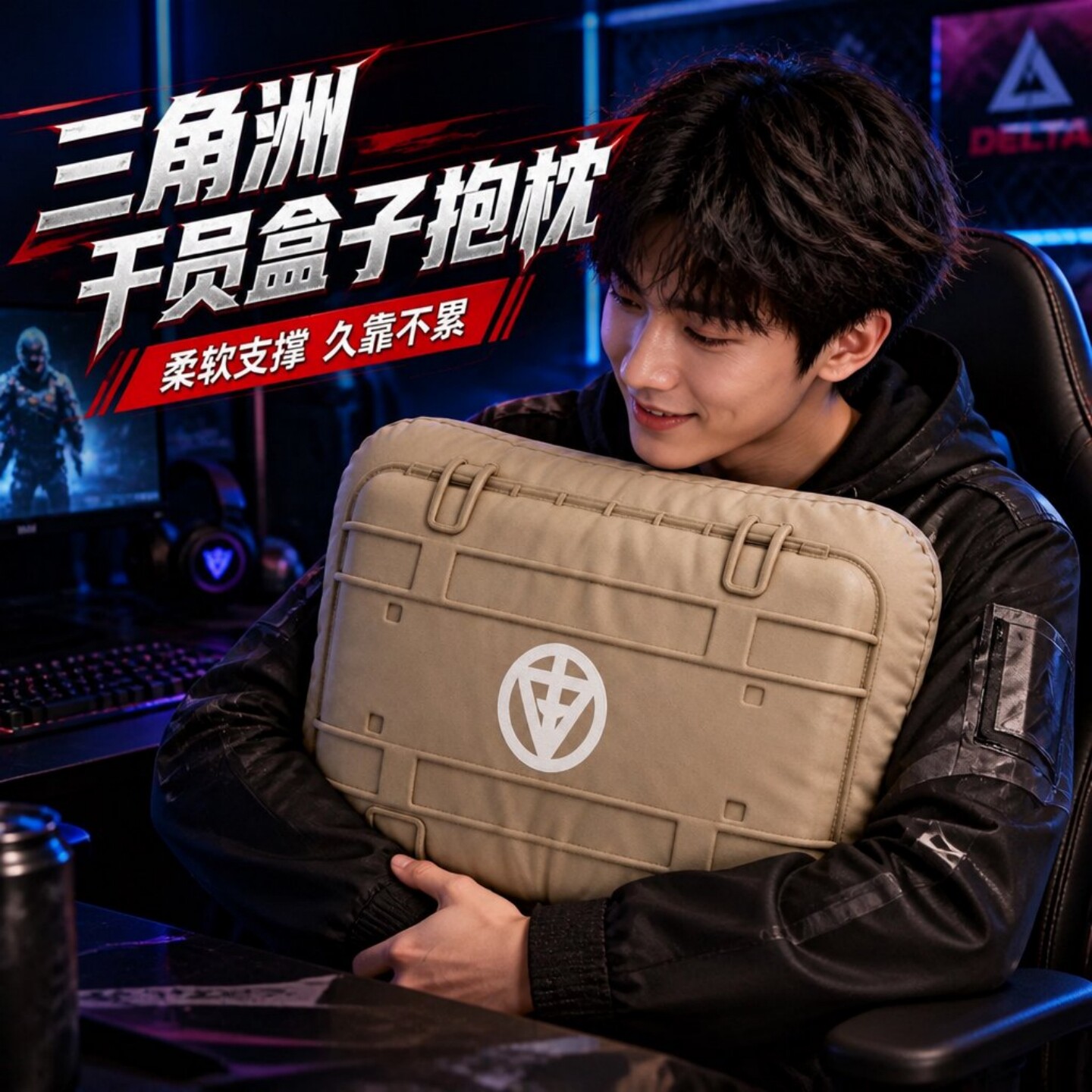 三角洲行动干员盒子战术抱枕