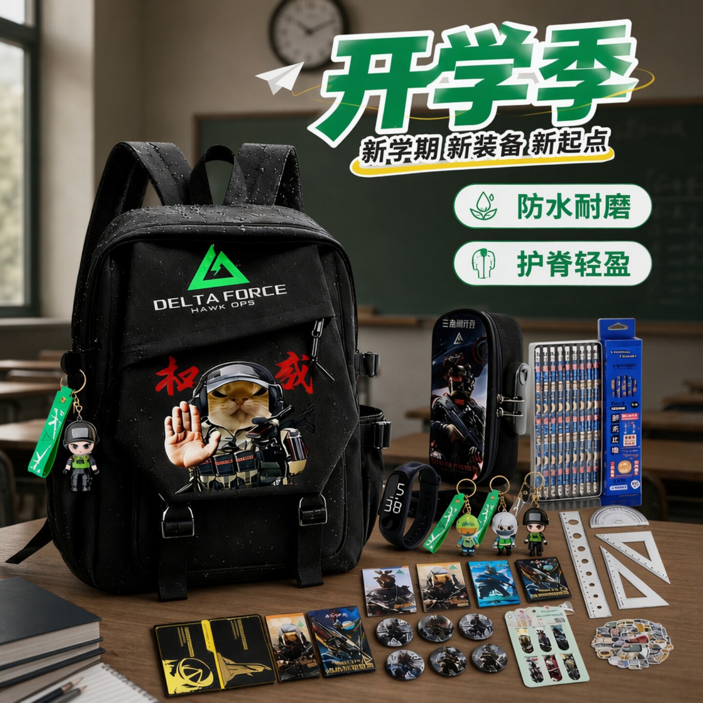 三角洲行动开学大礼包文具套装