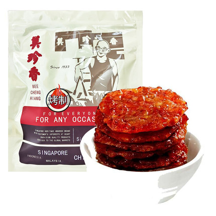美珍香金钱烧烤猪肉250g非真空包装食品零食小吃厂家即日烤制美味