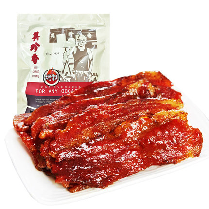 美珍香经典烧烤猪肉250g非真空包装零食小吃休闲食品厂家烤制