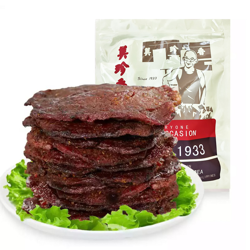 美珍香咖喱烧烤牛肉250g非真空包装零食品工厂烤制非肉脯肉干小吃