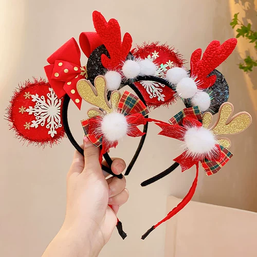 Аксессуар для волос, детский ободок, шпильки для волос, рождественский декор