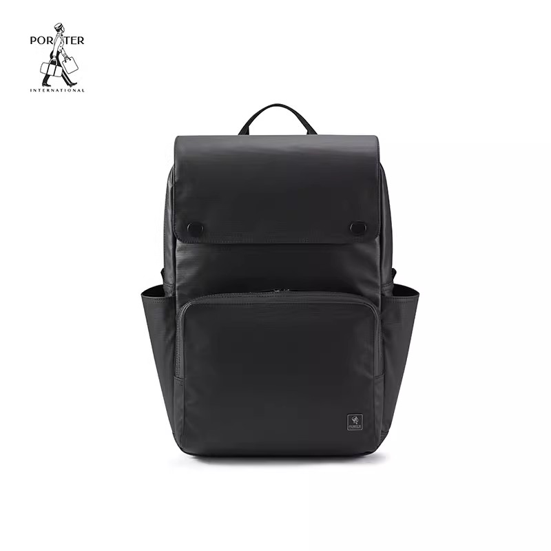 PORTER商务男士尼龙翻盖双肩包