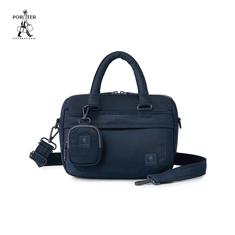 亮面尼龙手拎包男士休闲斜挎包