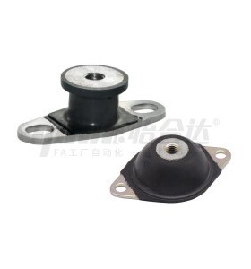 替NHE44-3018-M8橡胶减震座 内螺纹固定板 腰型 防震垫