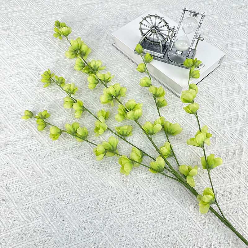 仿真花五叉飞燕草家具装饰卧室餐厅桌面摆件婚礼装饰假花