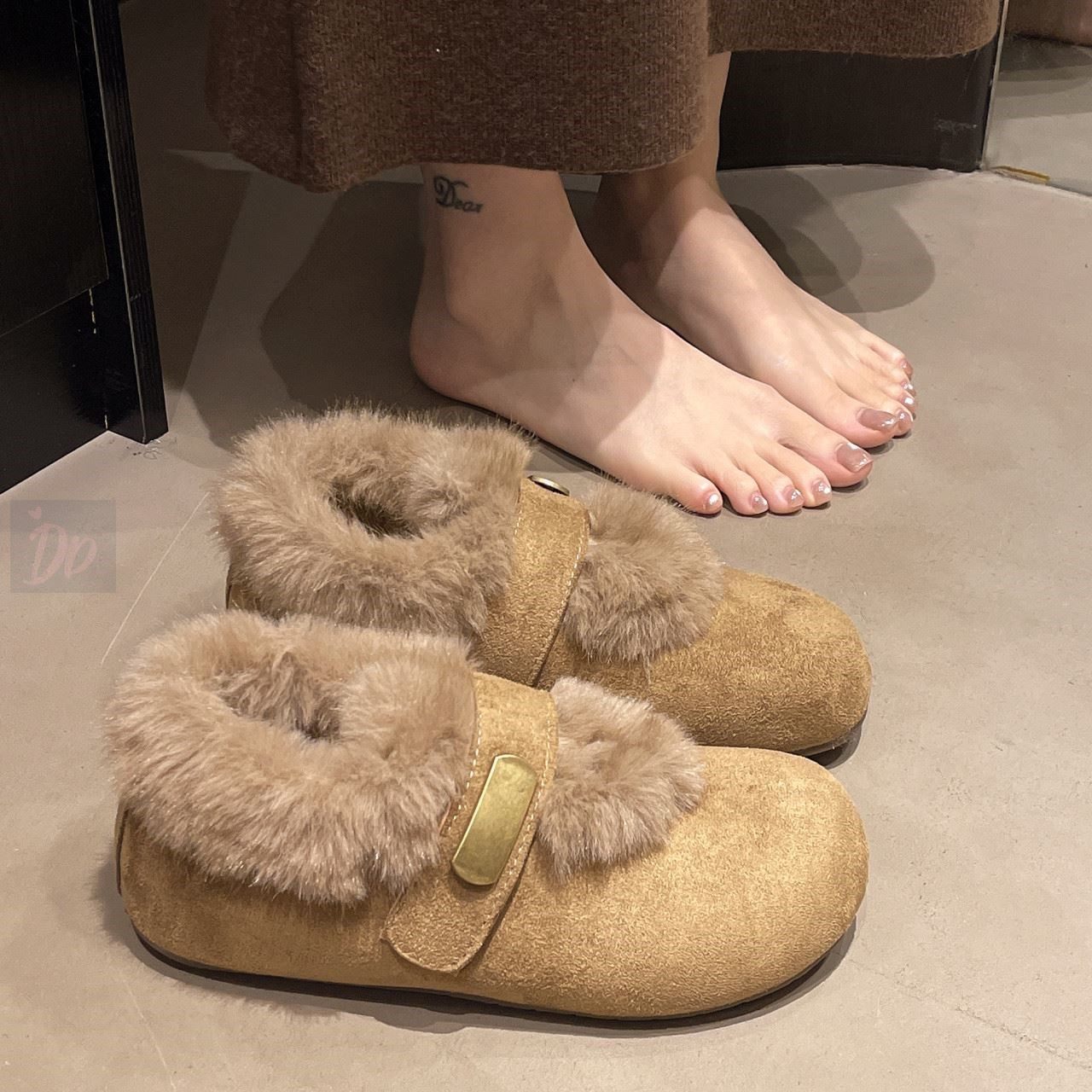 一脚蹬超火内增高毛毛勃肯鞋子女冬加绒保暖毛绒2026新款爆款棉鞋,女鞋,棉鞋,淘宝优惠券,粉丝福利购,淘宝优惠卷