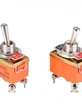 2pcs AC 250V 15A Amps Toggle Switches DPST 4 Screw Terminals