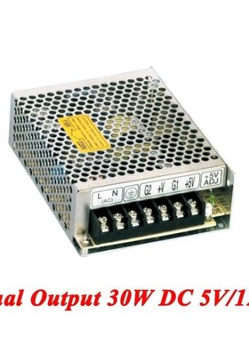 D-30A Dual Output Switching Power Supply 30W 5V/12V,Ac Dc Co