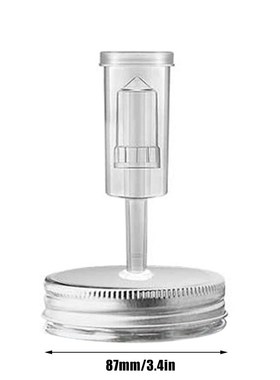 Wide Mouth Mason Jar Set wirh Fermentation Lid and Airlock H