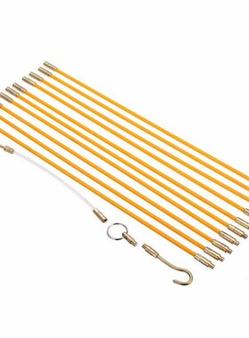 10pcs Cable Pulling Rods Flexible Acrylic Connection Fibergl