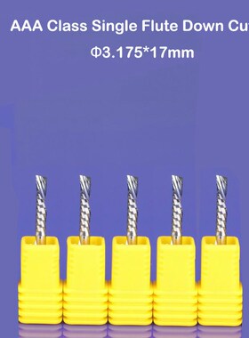 10pcs 3.175x17mm left handed down cutting cutter spiral sing