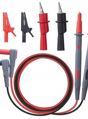 6pcs/set WG-011 Test Lead Threaded Alligator Clips Safety Al