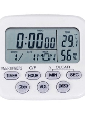 Digital Alarm Clock Timer Temperature Guage Hygrometer Calen