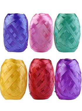 Pack Of 6 Balloon Ribbon Fastener Gift String Package Ribbon