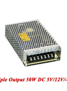 T-50A Triple Output Switching Power Supply 50W 5V 12V -5V,Ac