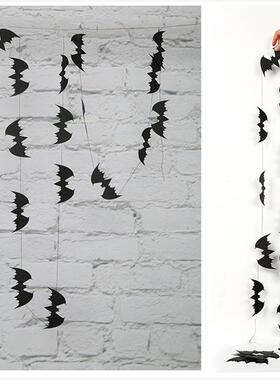 Halloween Parti Pumpkin Bat Spider Crow Ghost Garlands Bat P