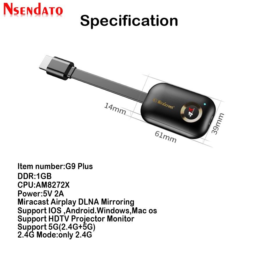MirascreenG9Plu2.4G/5
