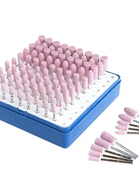 100Pcs/Set Abrasive Stone Points Electric Polishing Grinding