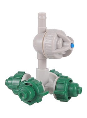 5 Sets 4mm Barb Cross Misting Sprinkler with Anti-drip Hangi