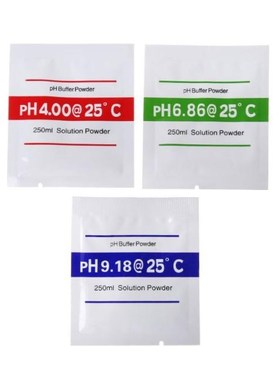 3pcs/lot PH Buffer Powder 适用于 Test Meter Measure Calibrat