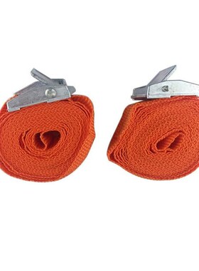 2Pc 25mm x 2.5m Polyester Double J-Hooks Ratchet Tie Down Ca