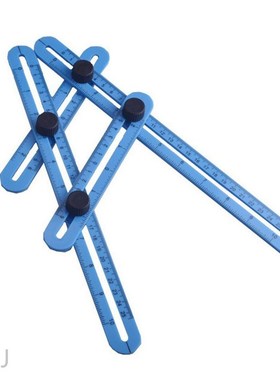 1pcs Plastic movable four-fold ruler metric inch scale multi