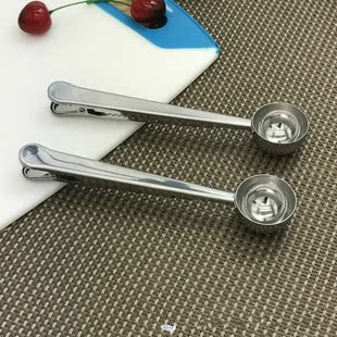 2PCS Multifunction Kitchen Supplies Coffee Scoop With Clip S