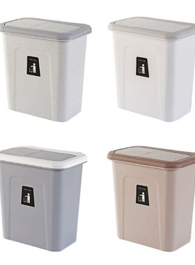 Kitchen Push Cover Cabinet Door Hanging Trash Can Lid Garbag