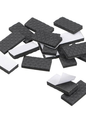 Furniture Pads Adhesive EVA Pads 30mm x 15mm Black 36Pcs