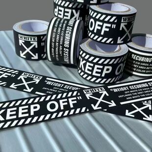 5米超大张黑KEEP 滑板车吉他机车贴 OFF潮牌行李箱旅行箱贴纸个性