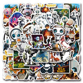 Robot卡通荒野机器人贴纸行李箱水杯电脑防水装 50张The Wild 饰贴