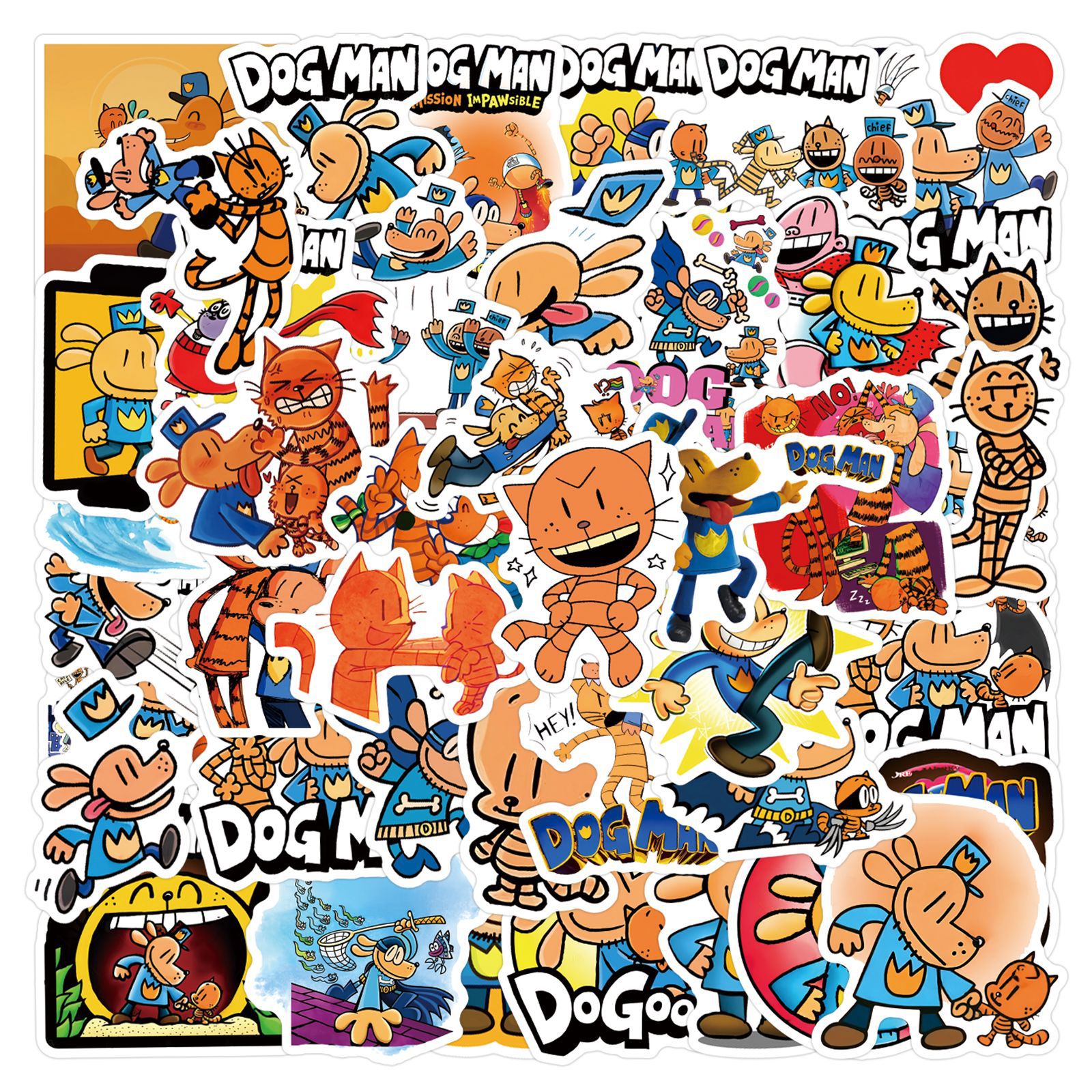 漫画故事DogMan神探狗贴纸