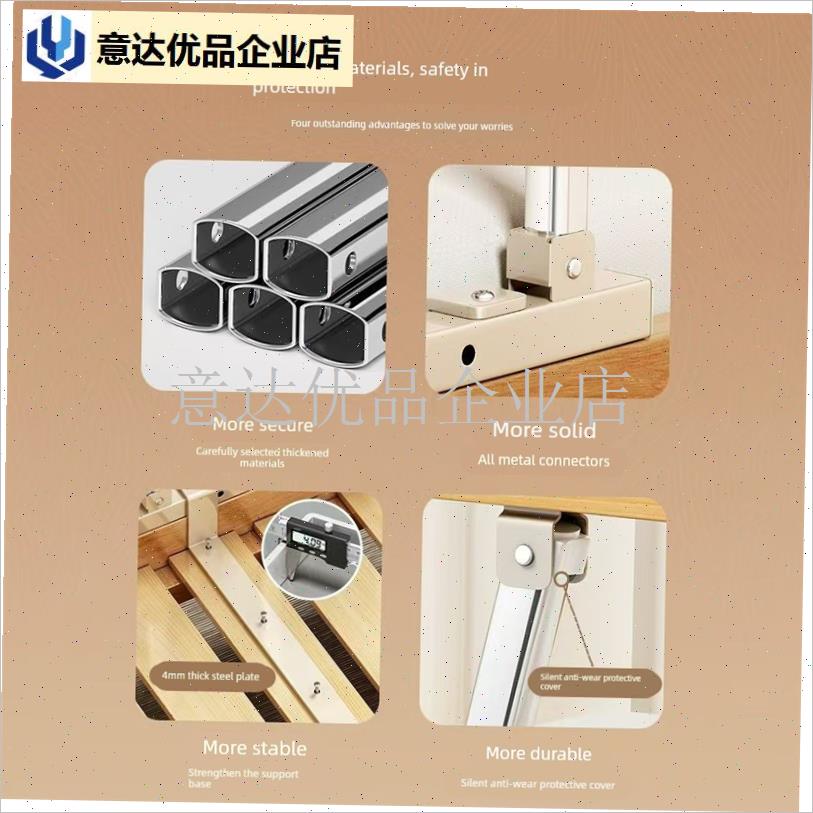 床扶手老年人床边m护栏单边起身辅助器挡板家用床边扶手栏杆折叠,