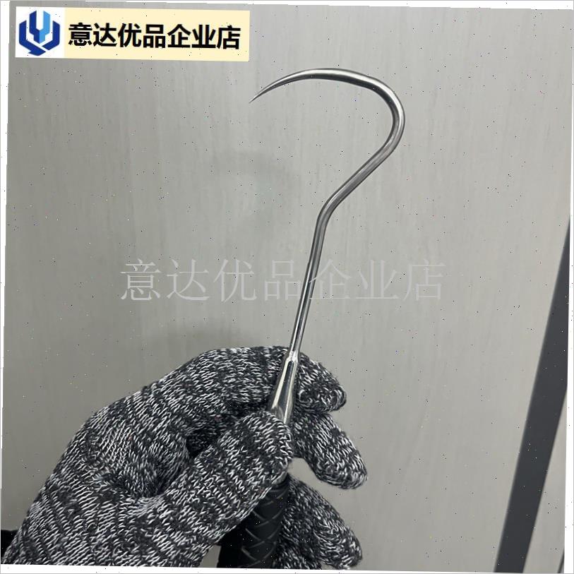 不锈钢冰钓搭f钩锚鱼钩子船钓海钓勾鱼器头大鱼钩鱼器钓鱼用品渔,