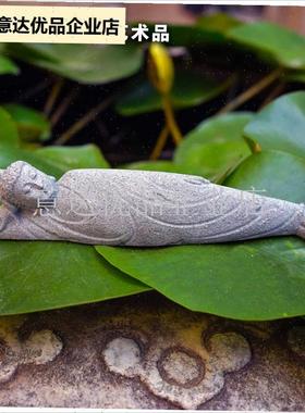 佛陀微景观造景佛像摆r件花卉盆景假山流水枯山水装饰客厅禅意中,