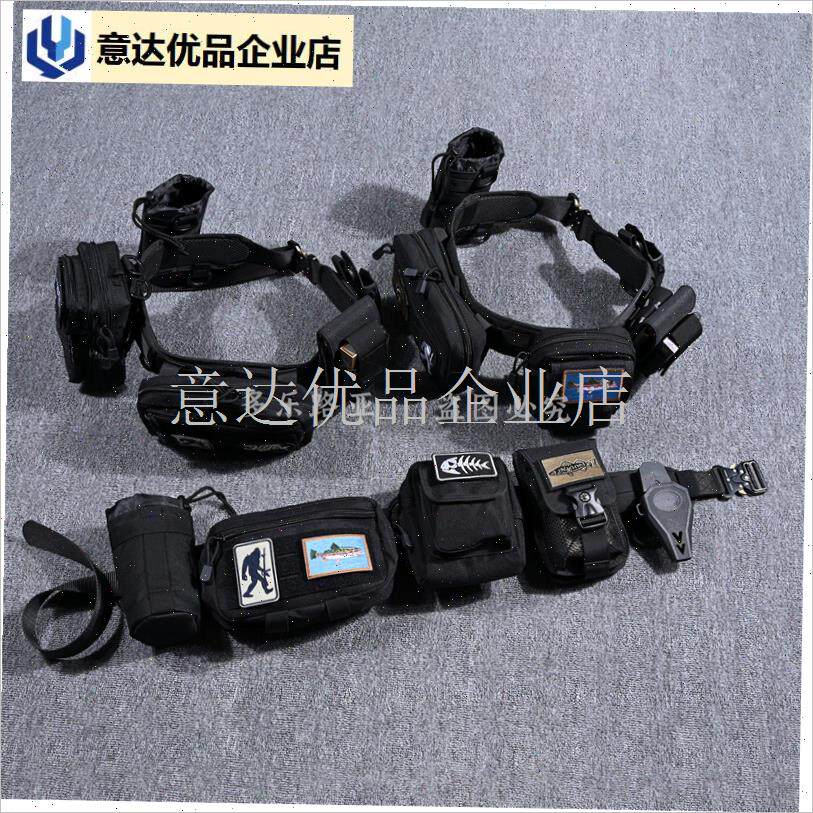 功能矶钓路亚腰带便携竿架腰包收D纳包竿托竿插路亚工具挂包配件,