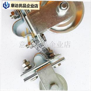 健身器材配件大全自制改装配件家D用高位下拉器械滑轮圆管固定夹,