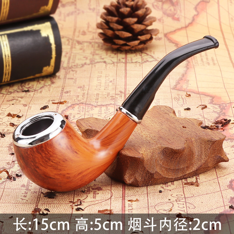 福尔摩斯弯式锤子树脂烟斗