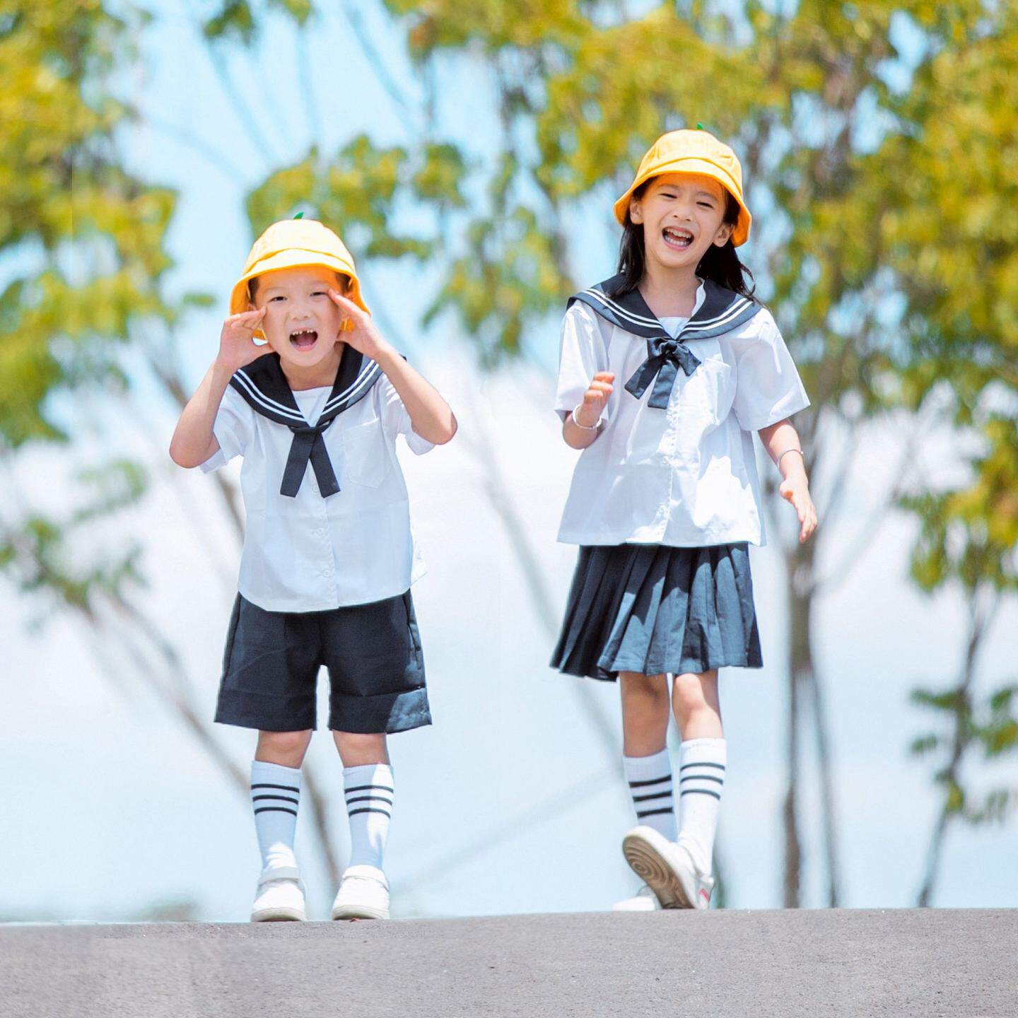 儿童日系海军风毕业照制服套装｜