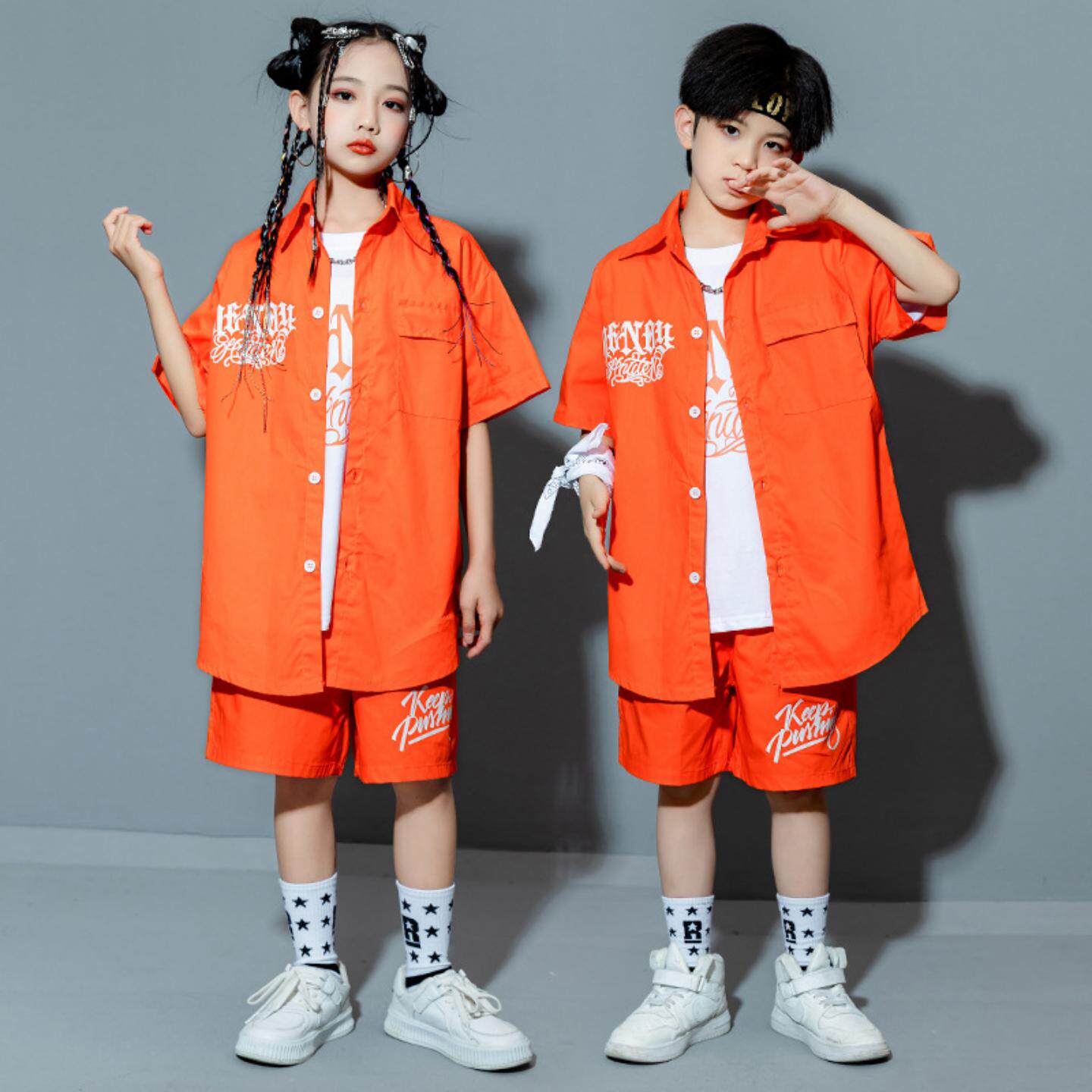 青少年街舞潮服架子鼓演出服少儿